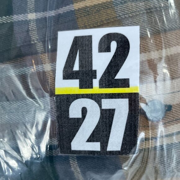 Mens Bass Outdoor XL Stretch Flannel Shirt Rubber Plaid  Button-Down NWT 4227 - Picture 9 of 10